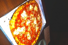 Tomato Pie w Mozzarella @ Haven Pizzeria